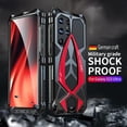 thumbnail image 2 of for Samsung Galaxy S23 Ultra Case Metal Hard  Phone Case Cover Case para Screw with Camera Protection Heavy Duty metalicas Military Grade Black Red, 2 of 7