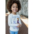 thumbnail image 2 of Disney Frozen Elsa Princess Anna Little Girls 3 Pack Long Sleeve T-Shirts Toddler to Big Kid, 2 of 5