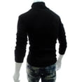 thumbnail image 2 of Douhoow Men Slim Sweater Winter Solid Color Turtleneck Knitted Pullover, 2 of 4