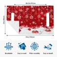thumbnail image 6 of Red Balls Christmas Golf Cart Seat Covers, Christmas Ball Snowflake Xmas Golf Cart Seat Towel Cover for 2/4 Seater Bench Seats, Breathable Washable Dust & Sun Protection Seats Blanket 51''x31'', 6 of 7