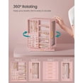 thumbnail image 3 of Caja de Joyas SONGMICS UJBC170R01 Giratoria 360° Rosa 22x16x29 cm, 3 of 6