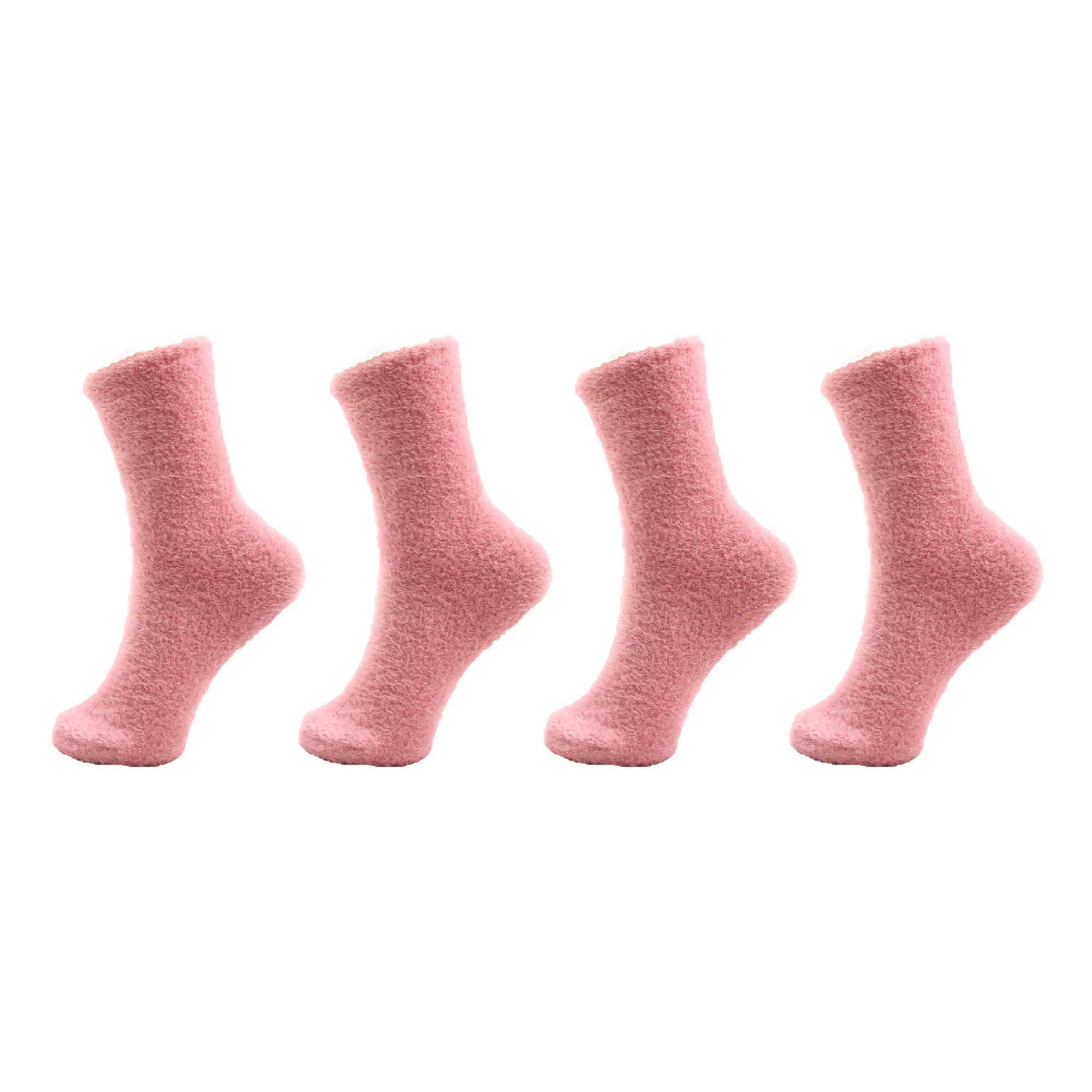 pink fluffy socks