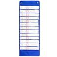thumbnail image 3 of Calendario de tela Oxford azul transparente de 14 cuadrículas, bolsa colgante para calendario, tarjeta de calendario, bolsa colgante, 3 of 6