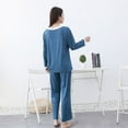 thumbnail image 2 of Kadahis Women's Pajama Pajama Shirt & Pant Set Women's Plus and Regular Sizes, 2 of 8