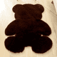 thumbnail image 4 of Alfombra suave, tipo peluda con forma de oso, ideal para decorar el suelo o el sofá del dormitorio. Café 60x80cm, 4 of 9