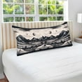 thumbnail image 5 of GZHJMY Retro Gray Scenery Plush Pillow Case,Zippered Bed Pillow Pillowcases,Super Soft and Cozy Pillowcase Covers for Sleep - King Size 20x40in Home Decor, 5 of 7