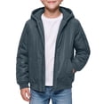 thumbnail image 2 of BFHHYA Boys Winter Coat Teens Youth Casual Zip up Quilted Jackets Windproof Windbreaker Kids Long Sleeve Hooded Outwear with Pockets 5-16 Years, 2 of 8