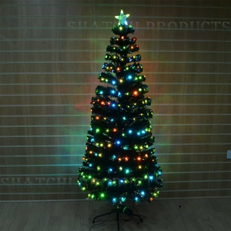 2ft 60cm Digital Pre Lit Fibre Optic Christmas Tree Xmas Lights Decoration
