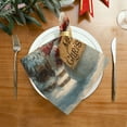 thumbnail image 2 of Qxltty Cute Snowman Napkins 20×20in Perfect for Parties Dinners Weddings Cocktail Housewarming Cloth Napkins Set of 6, 2 of 8