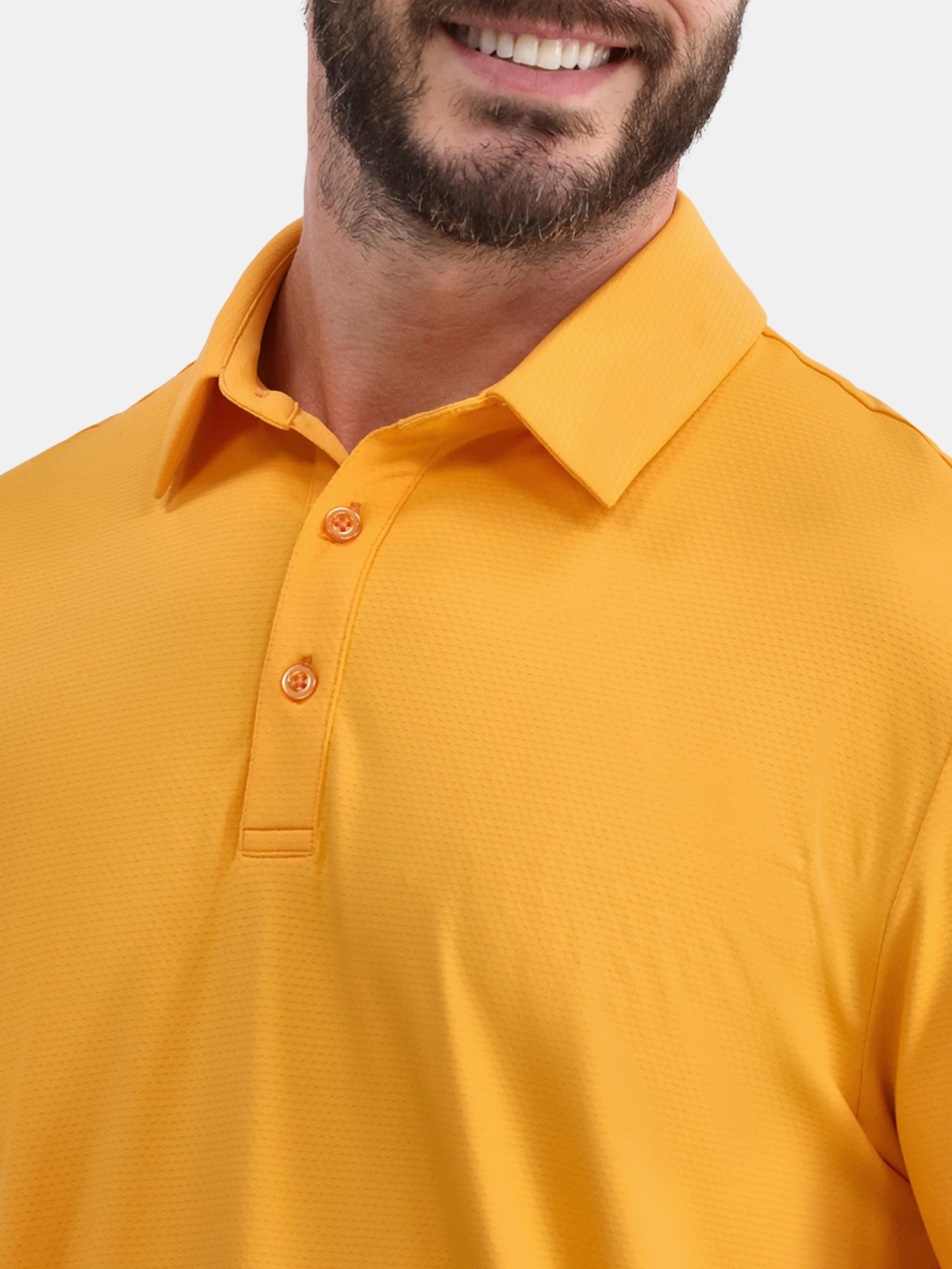 Birdie Bound Men's and Big Men’s Textured Stripe Golf Polo Shirt, Sizes XS to 5XL