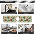 thumbnail image 7 of Summer Mexico Cactus Sink Splash Guard for Faucet 2 Packs Faucet Absorbent Mats, Floral Flowers Sun Faucet Handle Drip Catcher Quickly Drying Mat for Kitchen Counter Bathroom, 14.9"x5.5", 7 of 7