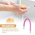 thumbnail image 3 of Bearachild Grifo para fregadero de cocina, Gel de sílice, rotación en cualquier dirección, mezclador de agua duradero en frío y caliente, equipo de Juegos de accesorios de baño rosa Bearachild HA012466-02B, 3 of 6