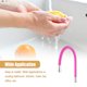 thumbnail image 3 of Grifo para fregadero de cocina gel de sílice cualquier dirección girando fría y caliente duradera batidora de agua herramientas de limpieza de equipos rosa Inevent HA012466-02B, 3 of 7