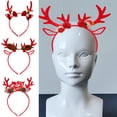 thumbnail image 2 of Christmas Party Accessories Elk Horn Headband Seasonal Festival Props Hairband Family Gathering Christmas Headpiece, 2 of 9