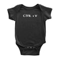 thumbnail image 3 of Twin Babys Funny Ctrl + C Ctrl + V Printed Infant Baby Cotton Bodysuits (Black, 12-18M), 3 of 5