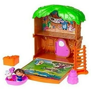 dora the explorer let's go adventure treehouse mini playset