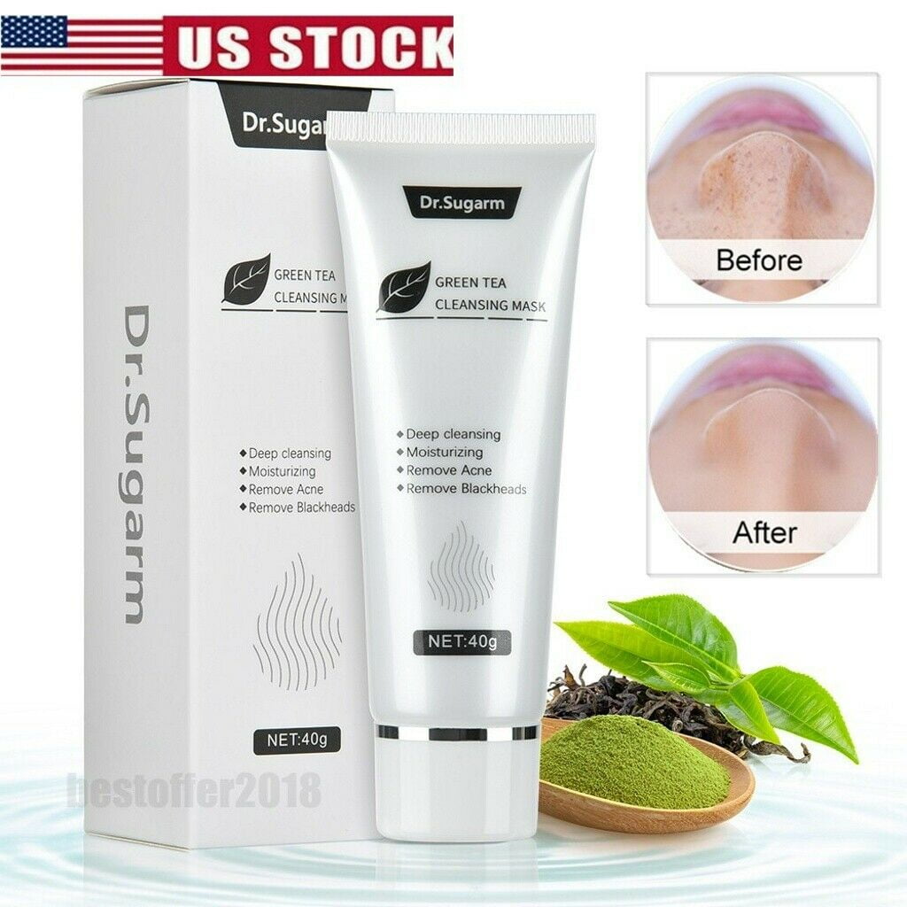 Dr.Sugarm Green Tea Face Mask Remove Acne Blackhead Nose Deep Cleansing