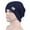 Navy, variant on Aoochasliy Winter Hats Clearance Knitted Hat Men Autumn and Winter Solid Color Piles of Tab Hats Keep Warm Ski Plus Velvet Hat