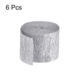 thumbnail image 3 of Uxcell Crepe Paper Streamer 32ft Long 1.37" Wide Silver Tone Pack of 6, 3 of 5