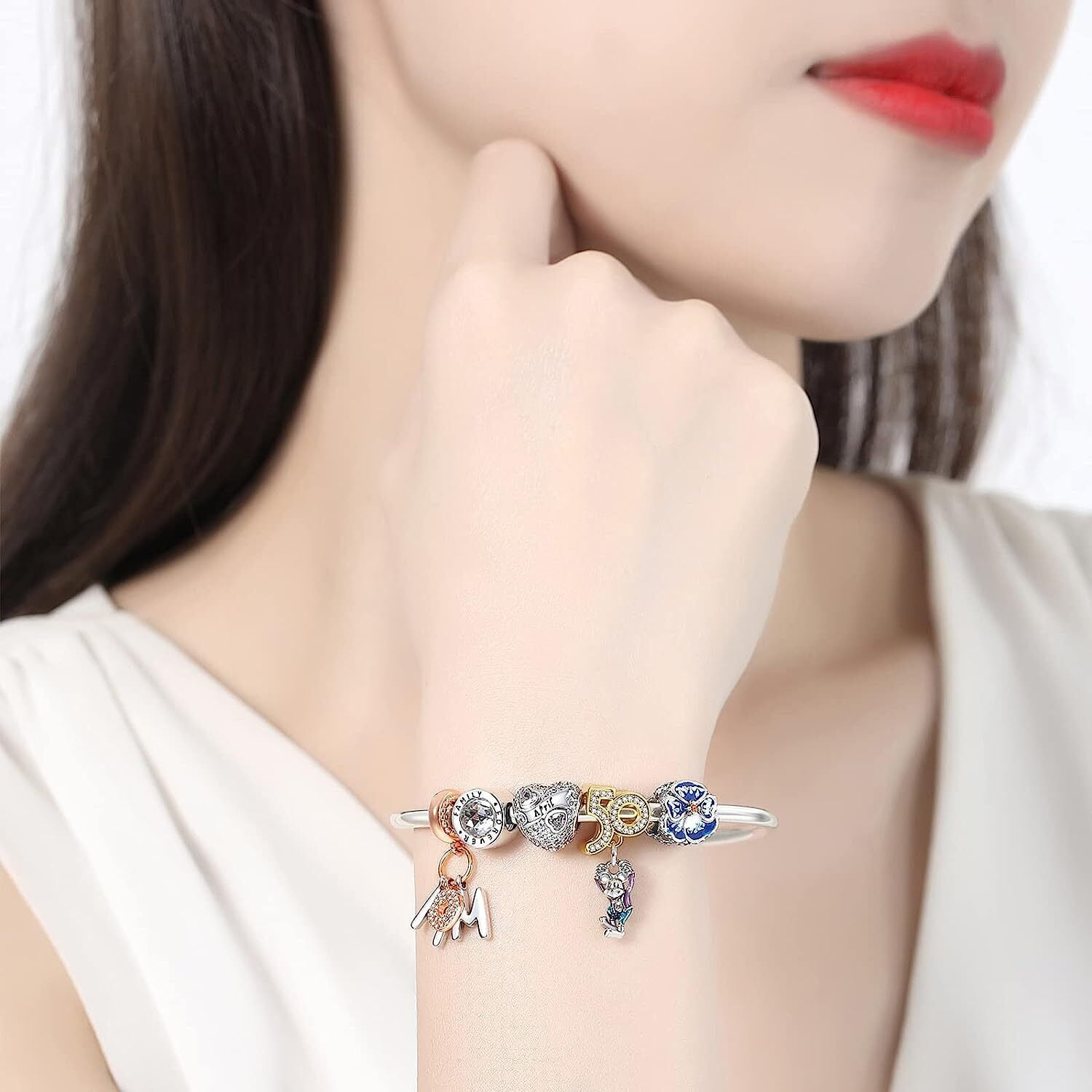 925 Sterling Silver Birthstone Droplet Charm Fits Pandora Bracelet Gift Bag  - Etsy