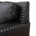 thumbnail image 3 of TrumanPick Leather Sofa Couch Set, Modern Sofa and Loveseat Sets, Modular Sectional Couch Furniture Sets for Living Room, Black, 3 of 6