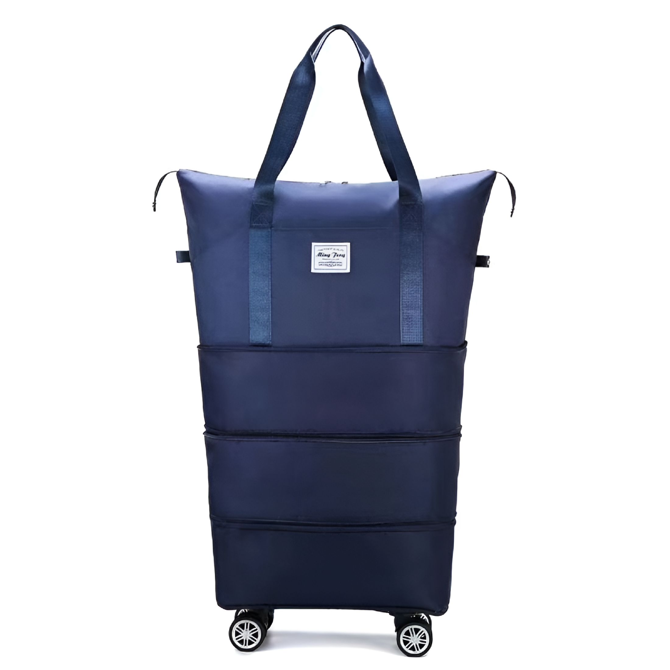 GASTROPOD Rolling Duffle Bag, Expandable Foldable Carry On Luggage with Wheels, Large Weekend Bag Purple