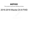 thumbnail image 2 of Transit Auto Front Rear Wheel Hub Bearings Assembly Disc Brake Rotors and Ceramic Pads Kit (10Pc) for Car 2016-2018 Mazda CX-9 FWD - Left Right Side (Driver Passenger) KBB-130874, 2 of 10