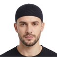 thumbnail image 3 of Slccxzc Black Knitted Mesh Skull Cap 4-Pack Lightweight Breathable Crochet Beanie Cap Adults Outdoor Daily Headwear, 3 of 7