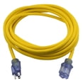 thumbnail image 2 of Prime Wire & Cable Contractor Tough Outdoor Extension Cord, 25ft., 12/3 Gauge, 15 Amps, Yellow, Model# EC511825, 2 of 2