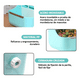 thumbnail image 3 of Kit Comedero   Lab.G Bebedero Para Conejo Cuyos Chinchillas Azul Blanco, 3 of 5