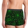 thumbnail image 5 of Fotbe Green Bright Web with Spiders Men’s Total Support Pouch Boxer Briefs, X-Temp Cooling, Moisture-Wicking Underwear, Regular, Long-leg and Trunk-Small, 5 of 9