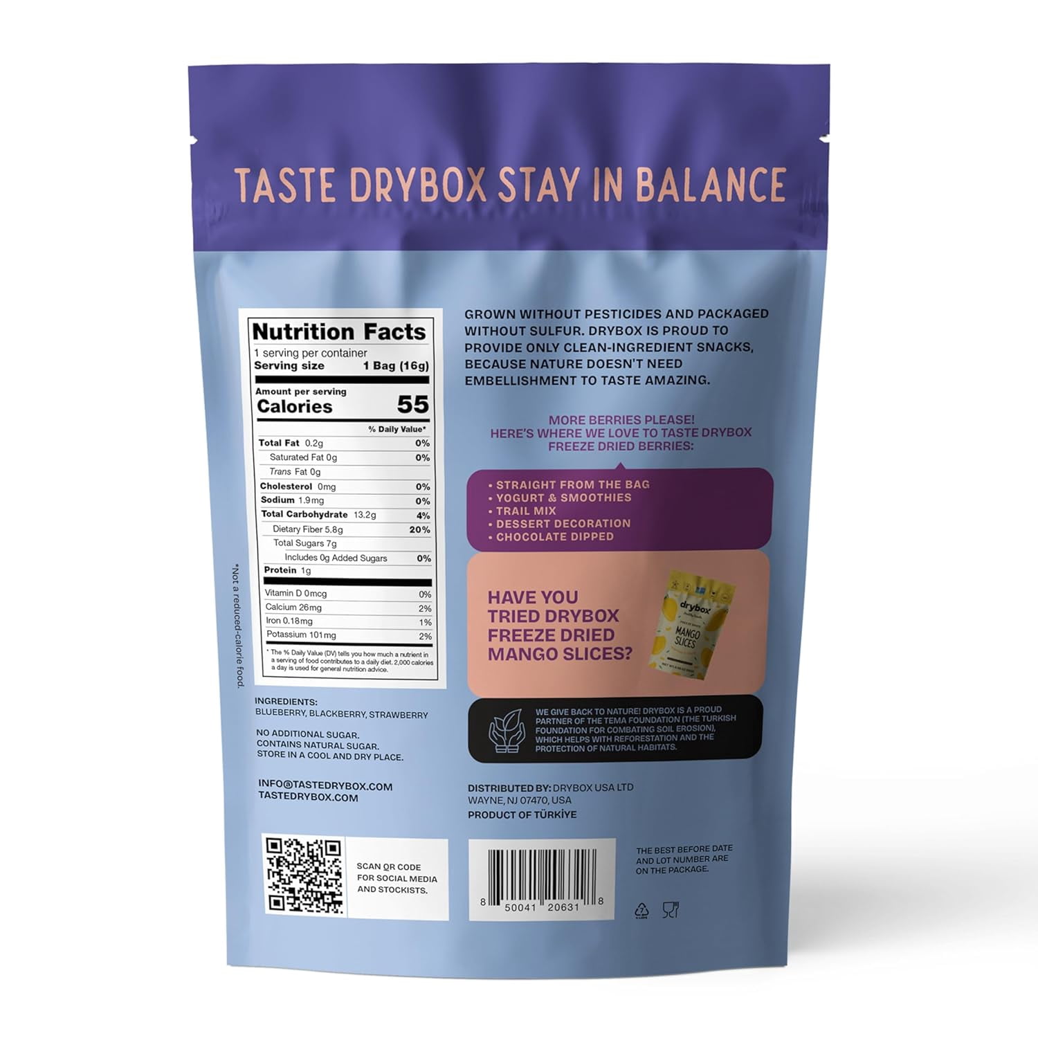 (Pack Of 12) Drybox Fruit Dried Berry Mix Freeze 0.56 Oz