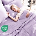 thumbnail image 3 of Queen Comforter Set, Grey 7 Pieces Bed in a Bag All Season Bedding, with Stitch Quilted Comforter Flat Sheet Fitted Sheet Pillowcases, 3 of 9