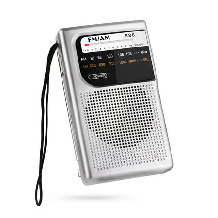 2019 MIKA AM/FM Radio, Battery Operated Mini Radio, Transistor Radio (AA Batteries NOT Included) (Best Shower Radios 2019)