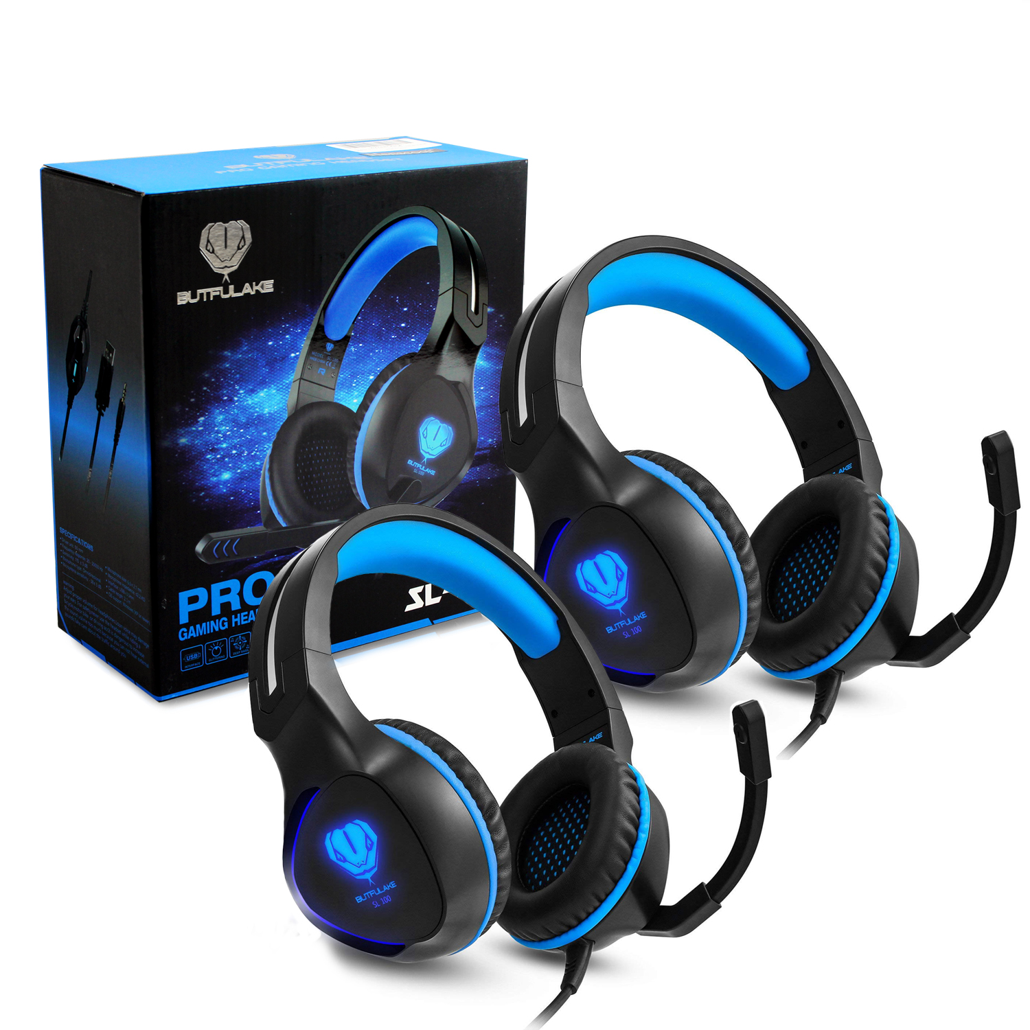 Set of 2 Butfulake Xbox one Headset Gaming Headset for PS4 Xbox one 3