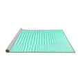 thumbnail image 2 of Ahgly Company Machine Washable Indoor Rectangle Solid Turquoise Blue Modern Area Rugs, 3' x 5', 2 of 4