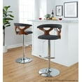 thumbnail image 3 of LumiSource Grey Gardenia Adjustable Barstool - Set of 2, 3 of 6