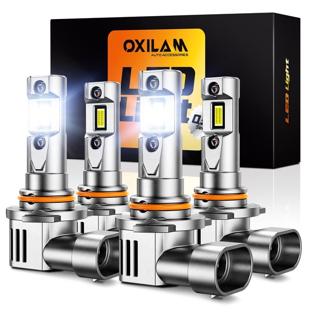 Bombilla LED OXILAM 9005 9006 Combo 90000LM 60 W 6000 K 4 unidades