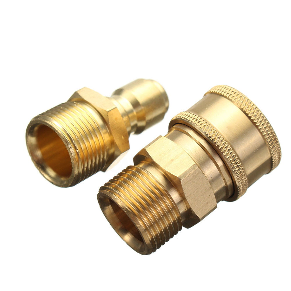 2 X M22 3/8 Quick Release Adapter Connecter Coupling 14.8MM For Pressure Washer