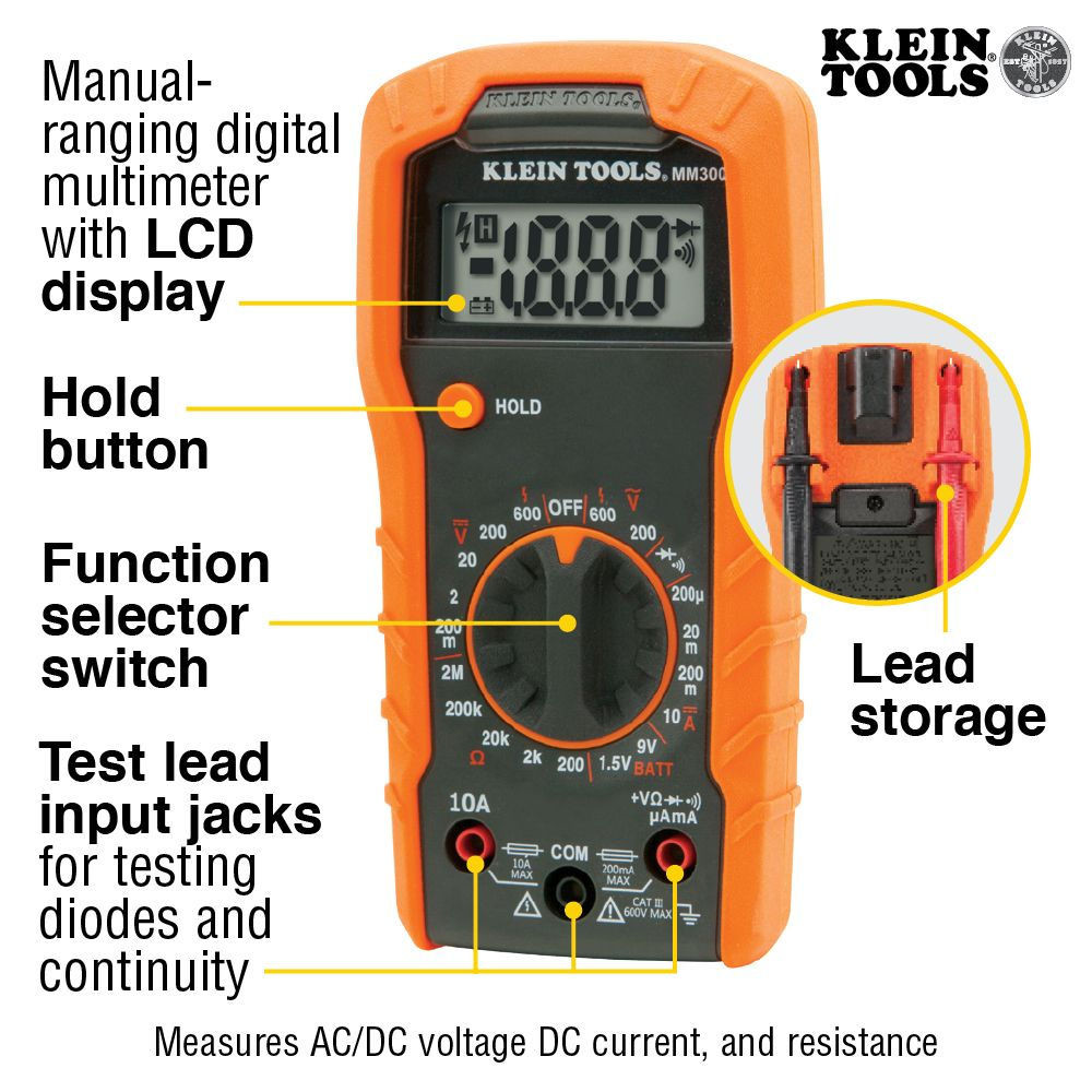 Klein Tools 69149P Digital Multimeter Test Kit photo 8