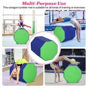 24.4 x 25.6 Gymnastics Octagon Mat Octagon Tumbler Tumbling Mats for Gymnastics Gym Fitness Home,Blue