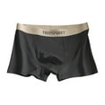 thumbnail image 2 of VgaVtl Plus Size Mens Boxers Cotton Mens Underpants Solid Color Seamless Sports Soft Boxer Briefs Underpants,Gray 4XL, 2 of 3