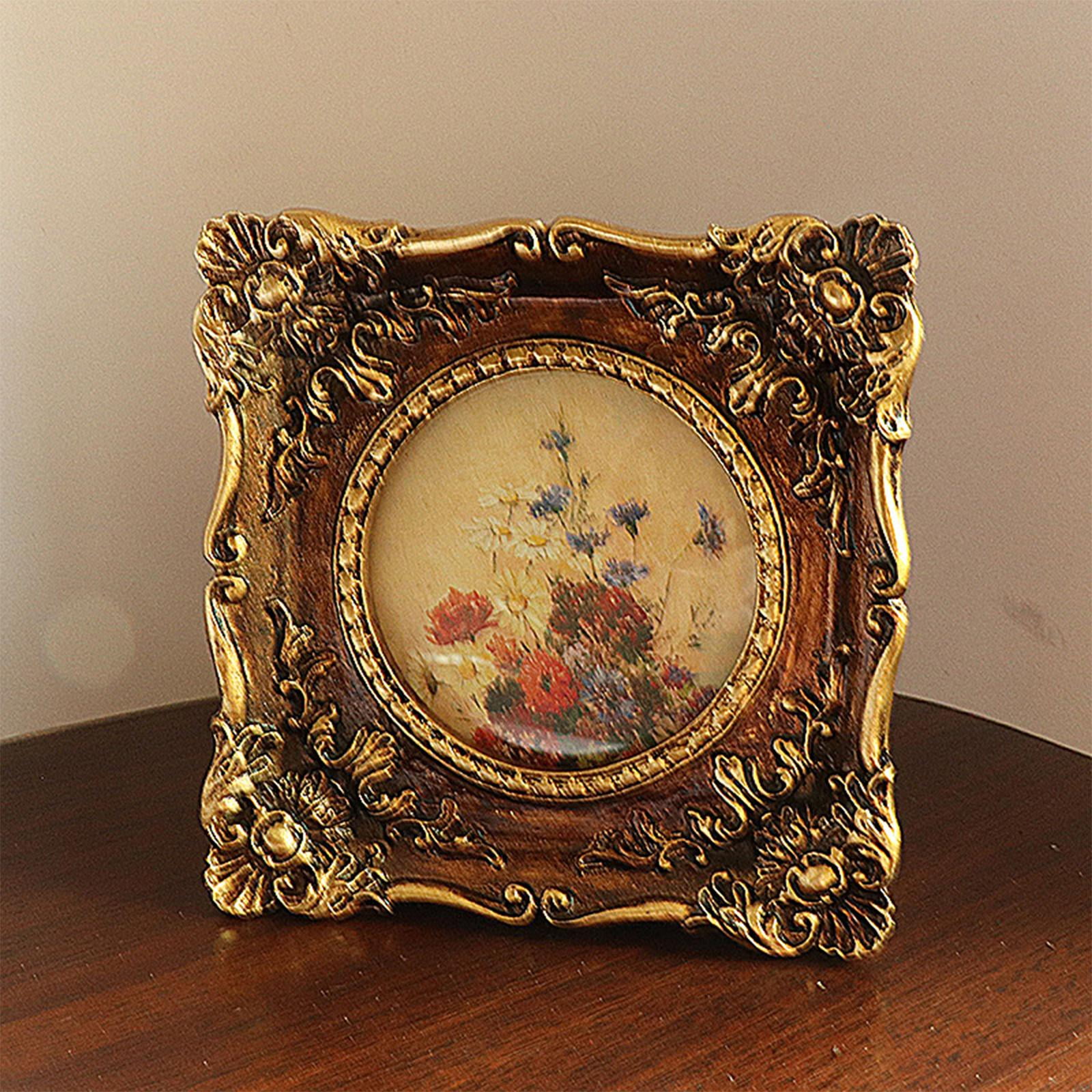 Antique Style Photo Frame Picture Frame Display Tabletop Wall Hanging