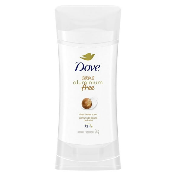Dove Aluminum Free Déodorant for Women with 1/4 Moisturizers Shea Butter Scent Shea Butter Scent