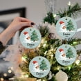 thumbnail image 6 of Horivan Personalized Snowman Ceramic Ornament with Watercolor Winter Scenes, Durable Hanging Christmas Tree Decoration for Holiday Home Decor, Festive Gift Souvenir, 6 of 6