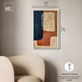 thumbnail image 5 of Blue And Cream II Canvas Midcentury Abstract Wall Art by Art Remedy, Gallery Wrapped, 16" x 24", 5 of 7