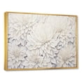 thumbnail image 2 of Designart "Charming Collage Of White Dahlias" Dahlia Floater Framed Canvas Art Print, 2 of 5