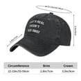 thumbnail image 6 of What’s Real Doesn’t Fade Away Baseball Cap Vintage Soft Washed Denim,Golf Dad Hat Adjustable Trucker Hats for Men Women Unisex Adult,Black, 6 of 7