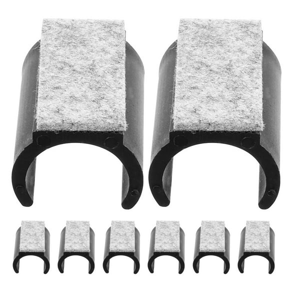 Shisuyan 8 Pcs Patins de Meubles en Forme de U Tapis de Pieds de Chaise Patins en Feutre Protecteurs de Sol Antidérapants