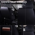 thumbnail image 2 of Car Seat Covers Full Set Waterproof Faux Leather Car Seat Protector, Front Rear Seat Protector Black Seat Covers, Luxury Vehicle Seat Cushion Protector Full Set Interior Accessories, 2 of 11